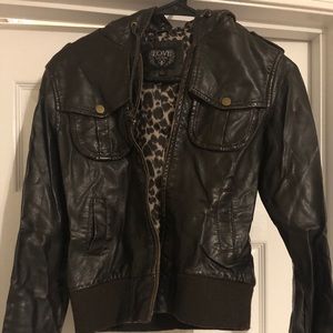 Faux leather jacket